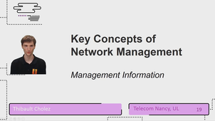 Key Concepts of Network management - Management Information