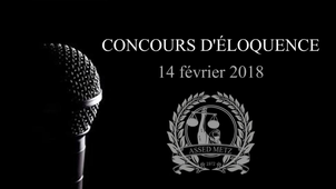 Concours d'éloquence ASSED Metz 2018 - Annonce du vainqueur et clôture