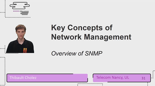 Key Concepts of Network management - Overview of SNMP