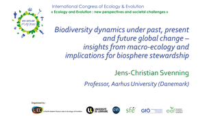 Biodiversity dynamics under past, present and future global change - insights from macroecology and implications for biosphere stewardship - Jens-Christian Svenning
