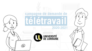 Campagne Demande Télétravail 2020 à l'Université de Lorraine