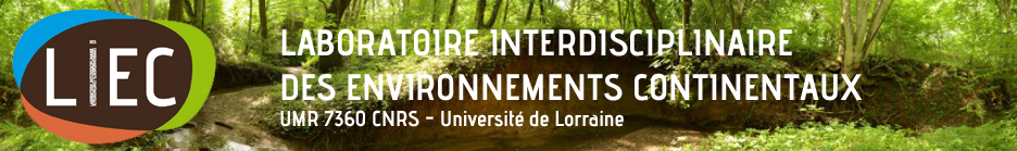 Bannière LIEC - Laboratoire Interdisciplinaire des Environnements Continentaux